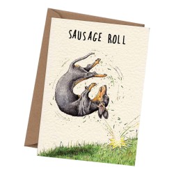 Bewilderbeest Greeting Card Sausage Roll