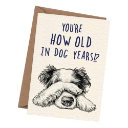 Bewilderbeest Greeting Card Dog Years