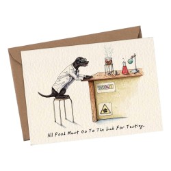 Bewilderbeest Greeting Card All Food To The Lab