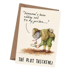 Bewilderbeest Greeting Card The Plot Thickens