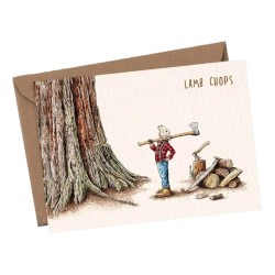 Bewilderbeest Greeting Card Lamb Chops