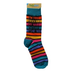 Fabdaz Mens Pair Of Socks Im Too Sexy For My Hair