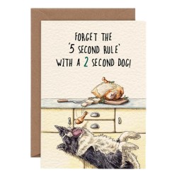 Bewilderbeest Greeting Card 5 Second Rule