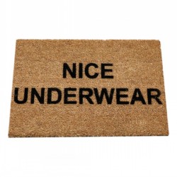 Artsy Coir Door Mat Nice Underwear 60 x 40cm