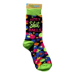 Fabdaz Mens Pair Of Socks Holy Sh*t Balls