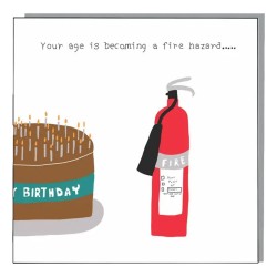 Not At All Jack Greeting Card Fire Hazard
