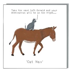 Not At All Jack Greeting Card Cat Nav