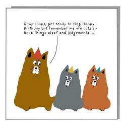 Not At All Jack Greeting Card Aloof Cats