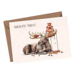 Bewilderbeest Greeting Card Chocolate Mousse