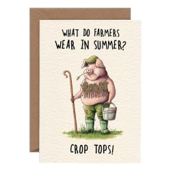 Bewilderbeest Greeting Card Crop Top