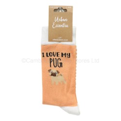 Urban Eccentric Socks I Love My Pug
