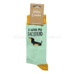 Urban Eccentric Socks I Love My Dachshund