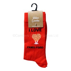 Urban Eccentric Socks I Love Fried Food