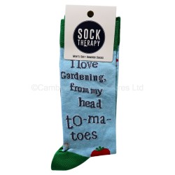 Smiling Faces Pair Of Socks Gardening Head To Ma Toes