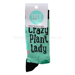 Smiling Faces Pair Of Socks Crazy Plant Lady