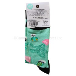 Smiling Faces Pair Of Socks Crazy Plant Lady