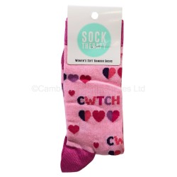 Smiling Faces Pair Of Socks Cwtch