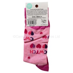 Smiling Faces Pair Of Socks Cwtch