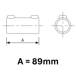 Tubeclamp Galvanised Steel Fitting Sleeve Joint