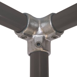 Tubeclamp Galvanised Steel Fitting 90° Elbow 3 Way