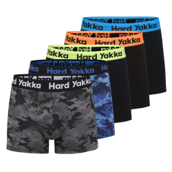 Hard Yakka Mens Cotton Trunks 5 Pair Pack