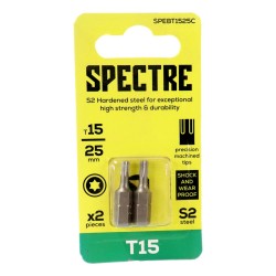 Spectre Screwdriver Bits Torx 25mm x 2 Pack