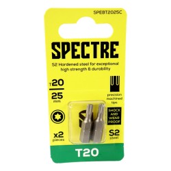 Spectre Screwdriver Bits Torx 25mm x 2 Pack