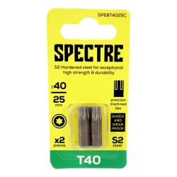 Spectre Screwdriver Bits Torx 25mm x 2 Pack