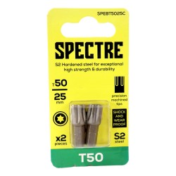 Spectre Screwdriver Bits Torx 25mm x 2 Pack