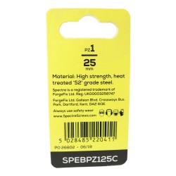 Spectre Screwdriver Bits Pozi 25mm x 2 Pack