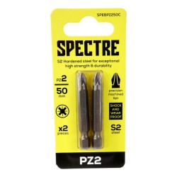 Spectre Screwdriver Bits Pozi 50mm x 2 Pack