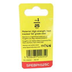Spectre Screwdriver Bits Phillips 25mm x 2 Pack