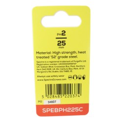 Spectre Screwdriver Bits Phillips 25mm x 2 Pack