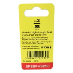Spectre Screwdriver Bits Phillips 25mm x 2 Pack