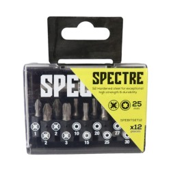 Spectre Screwdriver Bit Set Mixed 12 Piece