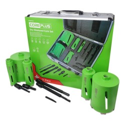 Coreplus Diamond Core Drill Assorted Set 11 Piece