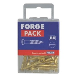 Wood Screw Raised Head Brass