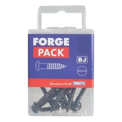 Wood Screw Round Head Black Japanned