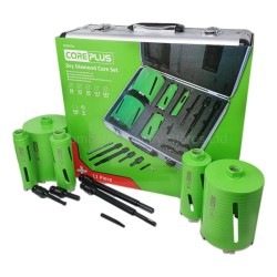 Coreplus Diamond Core Drill Assorted Set 11 Piece