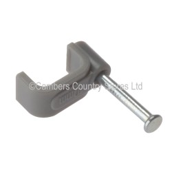 Cable Clips Grey Flat