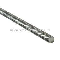 Threaded Bar M16 x 1m (Burgundy End)