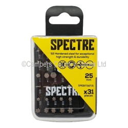 Spectre Screwdriver Bit Set Mixed 31 Piece