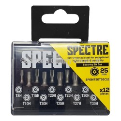 Spectre Screwdriver Bit Set Security 12 Piece