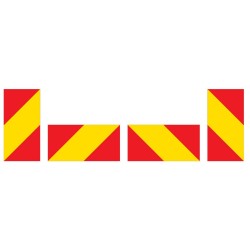 Truck & Trailer Marker Board Type 263 (ECE4) Set Of 4