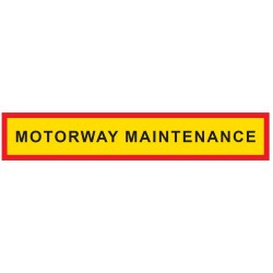 Truck & Trailer Marker Board Type 4 Motorway Maintenance