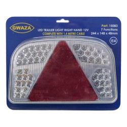LED Trailer Light Right Hand 7 Function 12v