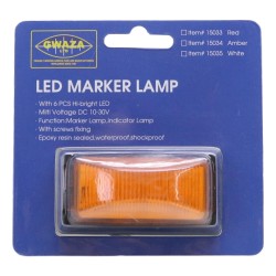 LED Marker Lamp Amber 12/24v