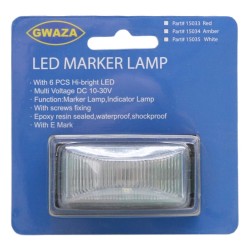LED Marker Lamp White 12/24v