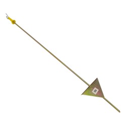 Electric Fence Post Steel c/w Pigtail & Insulator 40"