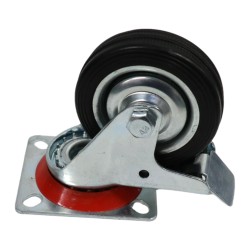Castor Wheel Swivel & Brake 75mm